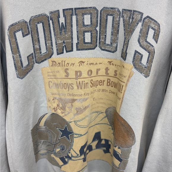 Vintage Dallas Cowboy Crew Neck 1991 Super Bowl - Picture 2 of 4